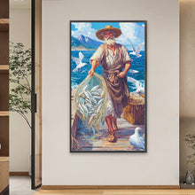 Load image into Gallery viewer, Diamond Painting - Full Square - The Old Man And The Sea (40*70CM)