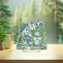 Load image into Gallery viewer, Flower House Acrylic Diamond Painting Tabletop Ornaments Kit for Adults Beginner
