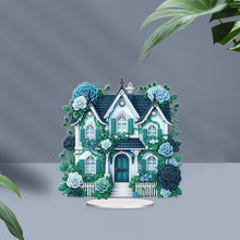 Load image into Gallery viewer, Flower House Acrylic Diamond Painting Tabletop Ornaments Kit for Adults Beginner