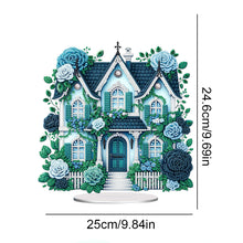 Load image into Gallery viewer, Flower House Acrylic Diamond Painting Tabletop Ornaments Kit for Adults Beginner