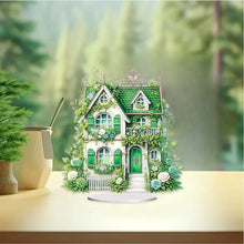 Load image into Gallery viewer, Flower House Acrylic Diamond Painting Tabletop Ornaments Kit for Adults Beginner