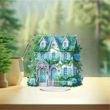 Load image into Gallery viewer, Flower House Acrylic Diamond Painting Tabletop Ornaments Kit for Adults Beginner
