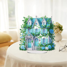 Load image into Gallery viewer, Flower House Acrylic Diamond Painting Tabletop Ornaments Kit for Adults Beginner