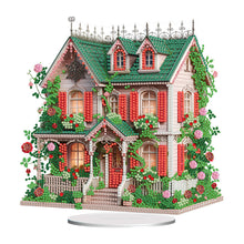 Load image into Gallery viewer, Flower House Acrylic Diamond Painting Tabletop Ornaments Kit for Adults Beginner