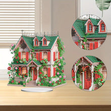 Load image into Gallery viewer, Flower House Acrylic Diamond Painting Tabletop Ornaments Kit for Adults Beginner