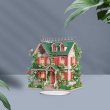 Load image into Gallery viewer, Flower House Acrylic Diamond Painting Tabletop Ornaments Kit for Adults Beginner