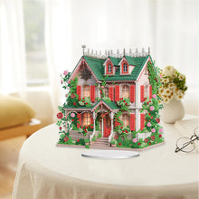 Load image into Gallery viewer, Flower House Acrylic Diamond Painting Tabletop Ornaments Kit for Adults Beginner