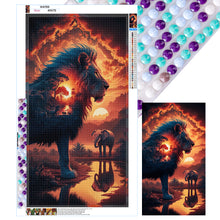 Load image into Gallery viewer, Diamond Painting - Full Round - Lion Elephant (40*70CM)
