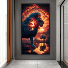 Load image into Gallery viewer, Diamond Painting - Full Round - Lion Elephant (40*70CM)