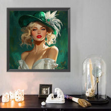 Load image into Gallery viewer, Diamond Painting - Full Round - Blonde Girl (40*40CM)