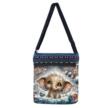 Load image into Gallery viewer, Bathing Elephant Special Shape Diamond Painting Crossbody Bag for Outdoor Travel