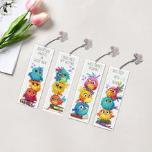 Load image into Gallery viewer, 4 Pcs Animal Diamond Painting Bookmarks Diamond Art Bookmarks for Book Lovers