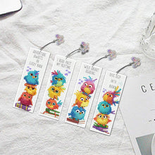 Load image into Gallery viewer, 4 Pcs Animal Diamond Painting Bookmarks Diamond Art Bookmarks for Book Lovers