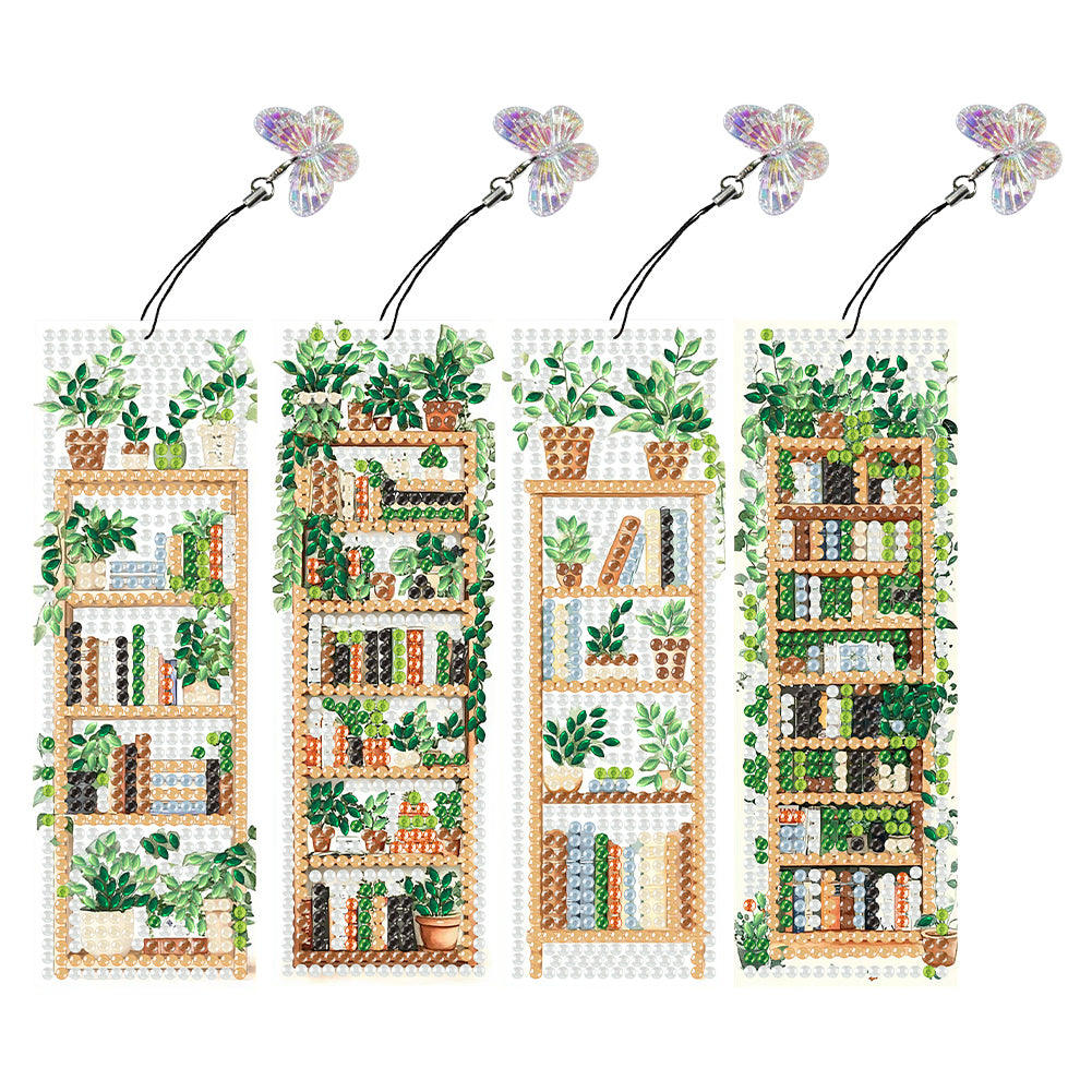 4 Pcs Animal Diamond Painting Bookmarks Diamond Art Bookmarks for Book Lovers