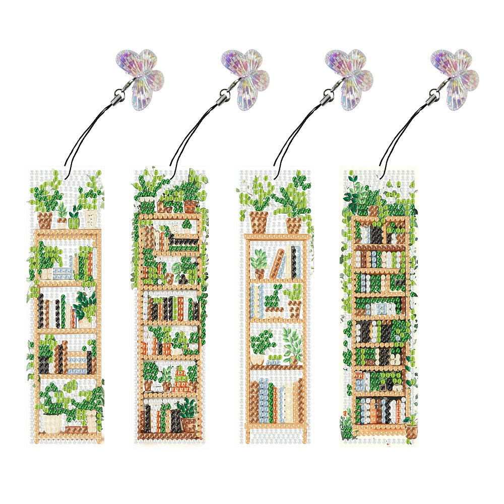 4 Pcs Animal Diamond Painting Bookmarks Diamond Art Bookmarks for Book Lovers