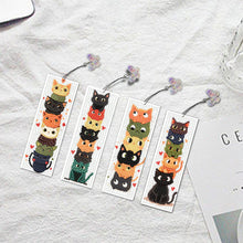 Load image into Gallery viewer, 4 Pcs Animal Diamond Painting Bookmarks Diamond Art Bookmarks for Book Lovers