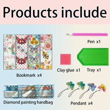 Load image into Gallery viewer, 4 Pcs Animal Diamond Painting Bookmarks Diamond Art Bookmarks for Book Lovers