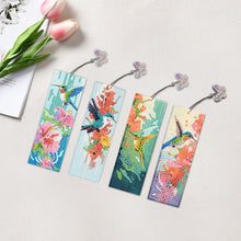 Load image into Gallery viewer, 4 Pcs Animal Diamond Painting Bookmarks Diamond Art Bookmarks for Book Lovers