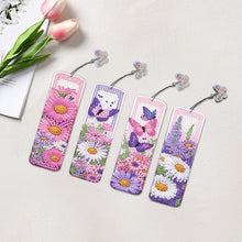 Load image into Gallery viewer, 4 Pcs Animal Diamond Painting Bookmarks Diamond Art Bookmarks for Book Lovers