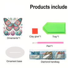 Load image into Gallery viewer, Acrylic Special Shape Butterfly Desktop Diamond Art Kits for Home Office Decor