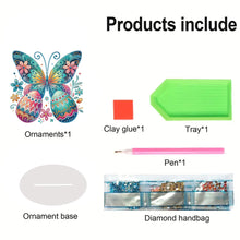 Load image into Gallery viewer, Acrylic Special Shape Butterfly Desktop Diamond Art Kits for Home Office Decor
