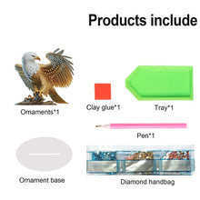 Load image into Gallery viewer, Acrylic Special Shape Eagle Diamond Painting Desktop Decors Bedroom Table Decor