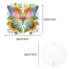 Load image into Gallery viewer, Acrylic Butterfly Round Flower Pot Riser Potted Plant Holder Rack for Home Decor
