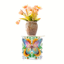 Load image into Gallery viewer, Acrylic Butterfly Round Flower Pot Riser Potted Plant Holder Rack for Home Decor