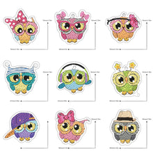 Load image into Gallery viewer, Double Sided Special Shape Animals Diamond Art Craft Keychain for Party Supplies