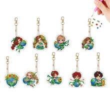 Load image into Gallery viewer, Double Sided Special Shape Animals Diamond Art Craft Keychain for Party Supplies