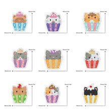 Load image into Gallery viewer, Double Sided Special Shape Animals Diamond Art Craft Keychain for Party Supplies