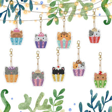 Load image into Gallery viewer, Double Sided Special Shape Animals Diamond Art Craft Keychain for Party Supplies