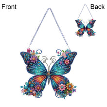 Load image into Gallery viewer, Butterfly DIY Diamond Art Pendant Kit Diamond Painting Ornaments for Wall Window
