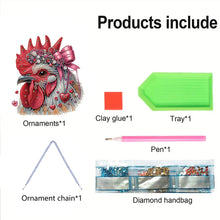 Load image into Gallery viewer, Butterfly DIY Diamond Art Pendant Kit Diamond Painting Ornaments for Wall Window