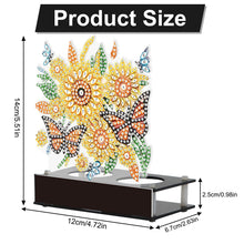 Load image into Gallery viewer, Sunflower Butterfly Mosaic Rhinestone Drawing Candlestick Decor for Home Office
