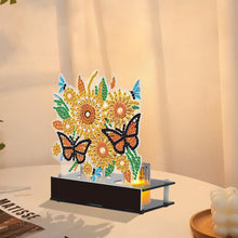 Load image into Gallery viewer, Sunflower Butterfly Mosaic Rhinestone Drawing Candlestick Decor for Home Office