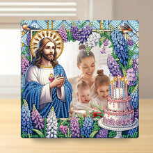 Load image into Gallery viewer, Special Shape Flower Table Top Diamond Painting Frame Kits for Home Office Decor