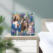 Load image into Gallery viewer, Special Shape Flower Table Top Diamond Painting Frame Kits for Home Office Decor