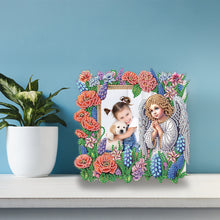 Load image into Gallery viewer, Special Shape Flower Table Top Diamond Painting Frame Kits for Home Office Decor