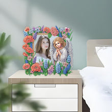 Load image into Gallery viewer, Special Shape Flower Table Top Diamond Painting Frame Kits for Home Office Decor