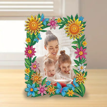 Load image into Gallery viewer, Special Shape Flower Table Top Diamond Painting Frame Kits for Home Office Decor