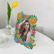 Load image into Gallery viewer, Special Shape Flower Table Top Diamond Painting Frame Kits for Home Office Decor