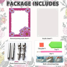 Load image into Gallery viewer, Special Shape Flower Table Top Diamond Painting Frame Kits for Home Office Decor