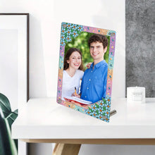 Load image into Gallery viewer, Special Shape Flower Table Top Diamond Painting Frame Kits for Home Office Decor