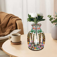 Load image into Gallery viewer, Acrylic Wood Diamond Painting Flower Vase 5D DIY Diamond Art Vase for Home Decor