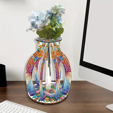 Load image into Gallery viewer, Acrylic Wood Diamond Painting Flower Vase 5D DIY Diamond Art Vase for Home Decor