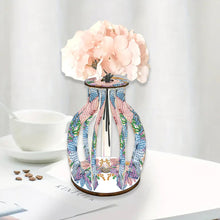 Load image into Gallery viewer, Acrylic Wood Diamond Painting Flower Vase 5D DIY Diamond Art Vase for Home Decor