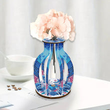 Load image into Gallery viewer, Acrylic Wood Diamond Painting Flower Vase 5D DIY Diamond Art Vase for Home Decor