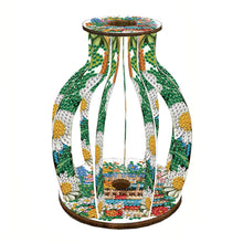 Load image into Gallery viewer, Acrylic Wood Diamond Painting Flower Vase 5D DIY Diamond Art Vase for Home Decor
