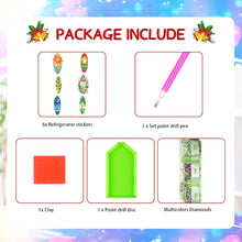 Load image into Gallery viewer, 6Pcs Acrylic Animals Diamond Painting Refrigerator Magnet for Fridge Whiteboards